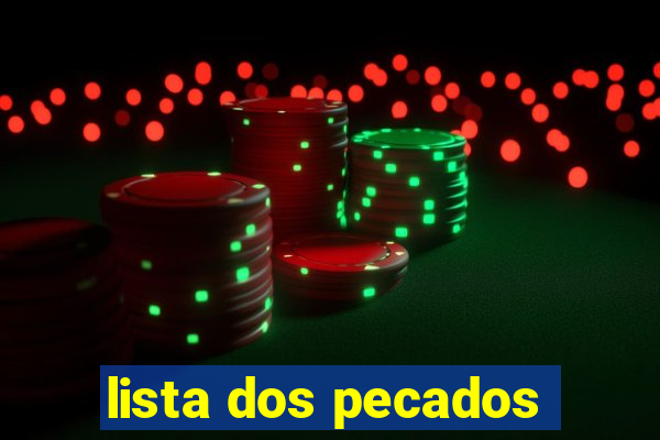 lista dos pecados